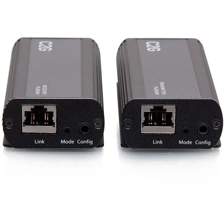C2G C2G 1-Port USB-C Extender Transmitter to Receiver Kit - 5Gbps Plenum Rated - 1 x Network (RJ-45) - 1 x USB - 32.80 ft Extended Range - Black - C2G54279
