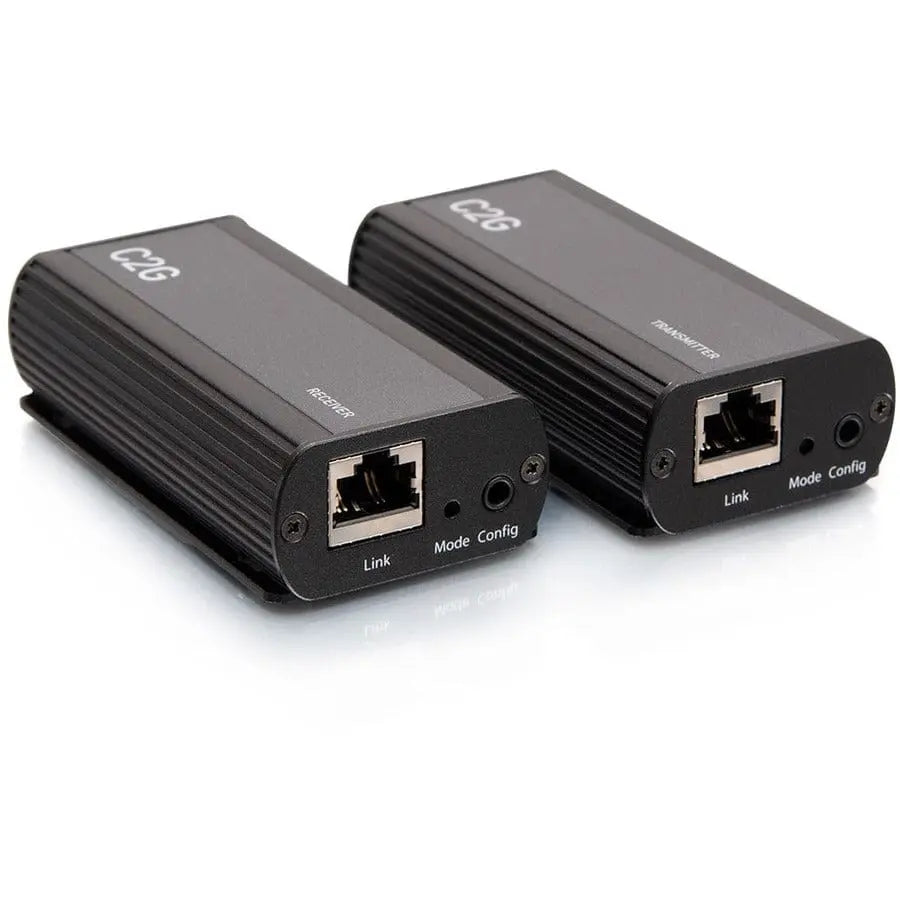 C2G C2G 1-Port USB-C® Extender Transmitter to Receiver Kit - 5Gbps - 1 x Network (RJ-45) - 1 x USB - 33 ft Extended Range - Black - C2G54278