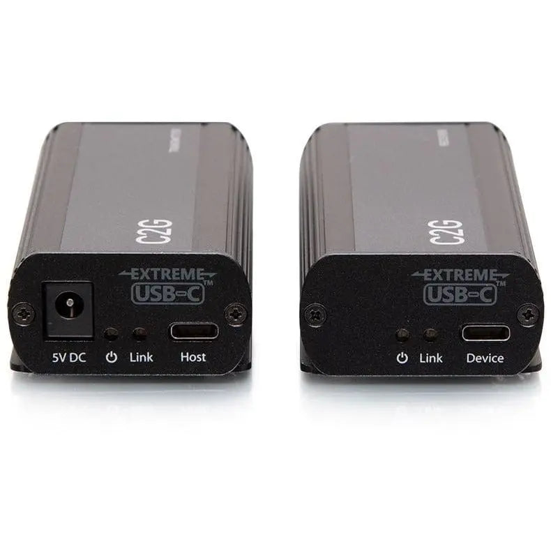 C2G C2G 1-Port USB-C® Extender Transmitter to Receiver Kit - 5Gbps - 1 x Network (RJ-45) - 1 x USB - 33 ft Extended Range - Black - C2G54278