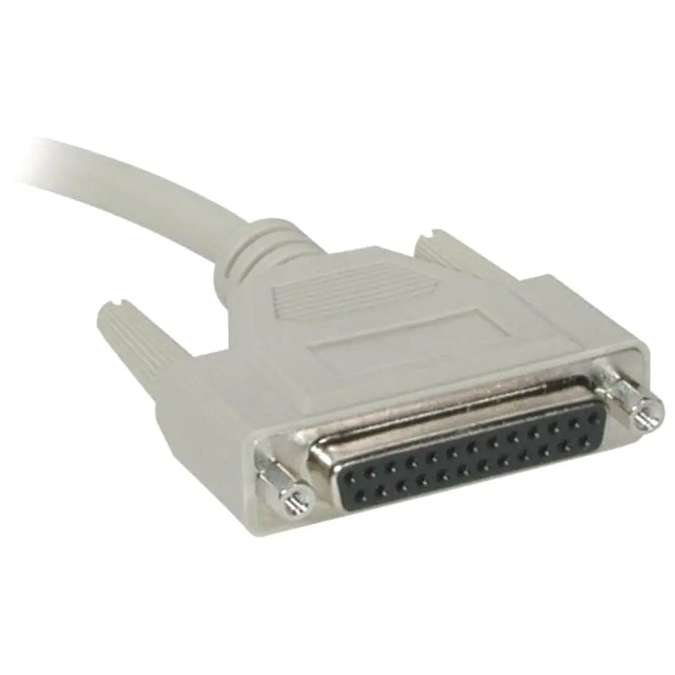 C2G C2G 25ft DB25 M/F Extension Cable - DB-25 Male Serial - DB-25 Female - 25ft - Beige - 02660