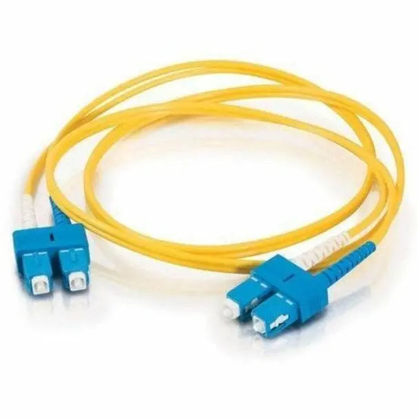 C2G C2G 2m SC-SC 9/125 Duplex Single Mode OS2 Fiber Cable - Yellow - 6ft - 2m SC-SC 9/125 Duplex Single Mode OS2 Fiber Cable - Yellow - 6ft - 20455