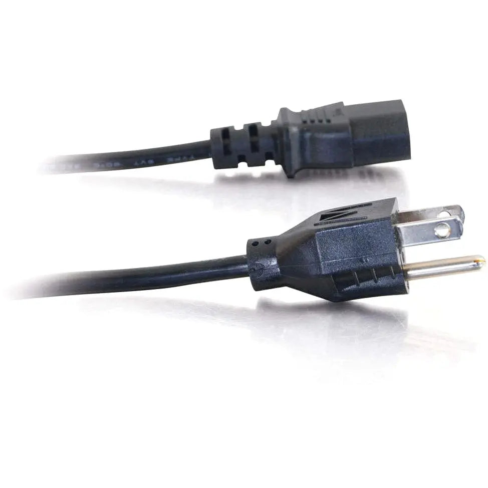 C2G C2G 6ft 18 AWG Universal Power Cord (NEMA 5-15P to IEC320C13) - 6ft - 03133