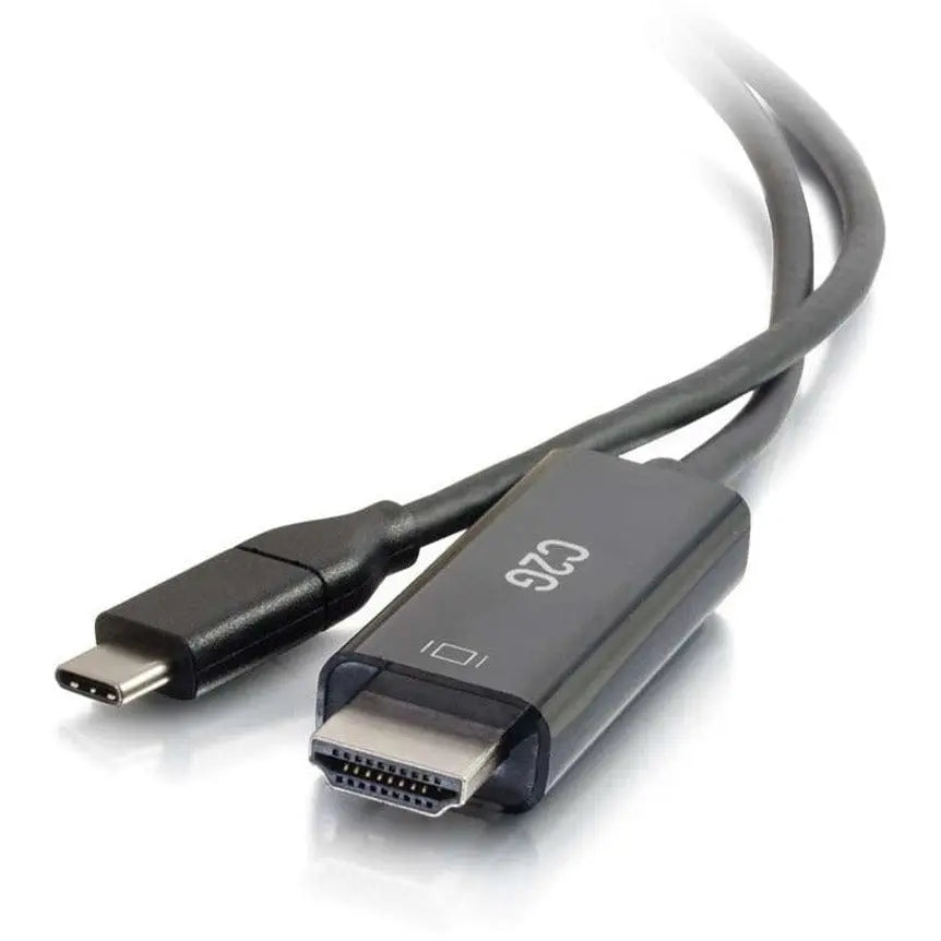 C2G C2G 6ft USB C to HDMI Adapter Cable - 4K 60Hz - 6 ft HDMI/USB A/V Cable for Audio/Video Device, HDTV, Projector - First End: 1 x HDMI Male Digital Audio/Video - Second End: 1 x Type C Male USB - Suppo... - 26889