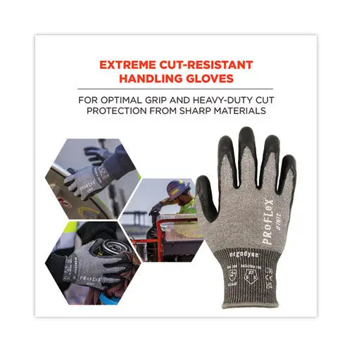 C2G C2G ProFlex 7072 ANSI A7 Nitrile-Coated CR Gloves, EN388: 4X44F, 9" Long, XX-Large, Gray, Pair - 10316