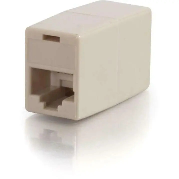 C2G C2G RJ45 8-pin Modular Straight-Through Inline Coupler - 1 x RJ-45 Female - 1 x RJ-45 Female - Ivory - 01937
