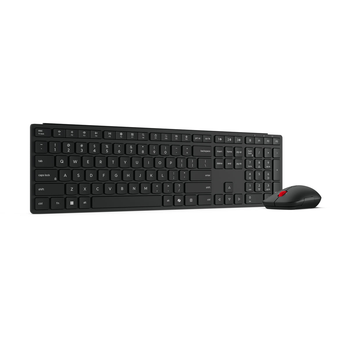 Lenovo 4X31S04810 keyboard Mouse included Office RF Wireless + Bluetooth US English Black - 4X31S04810