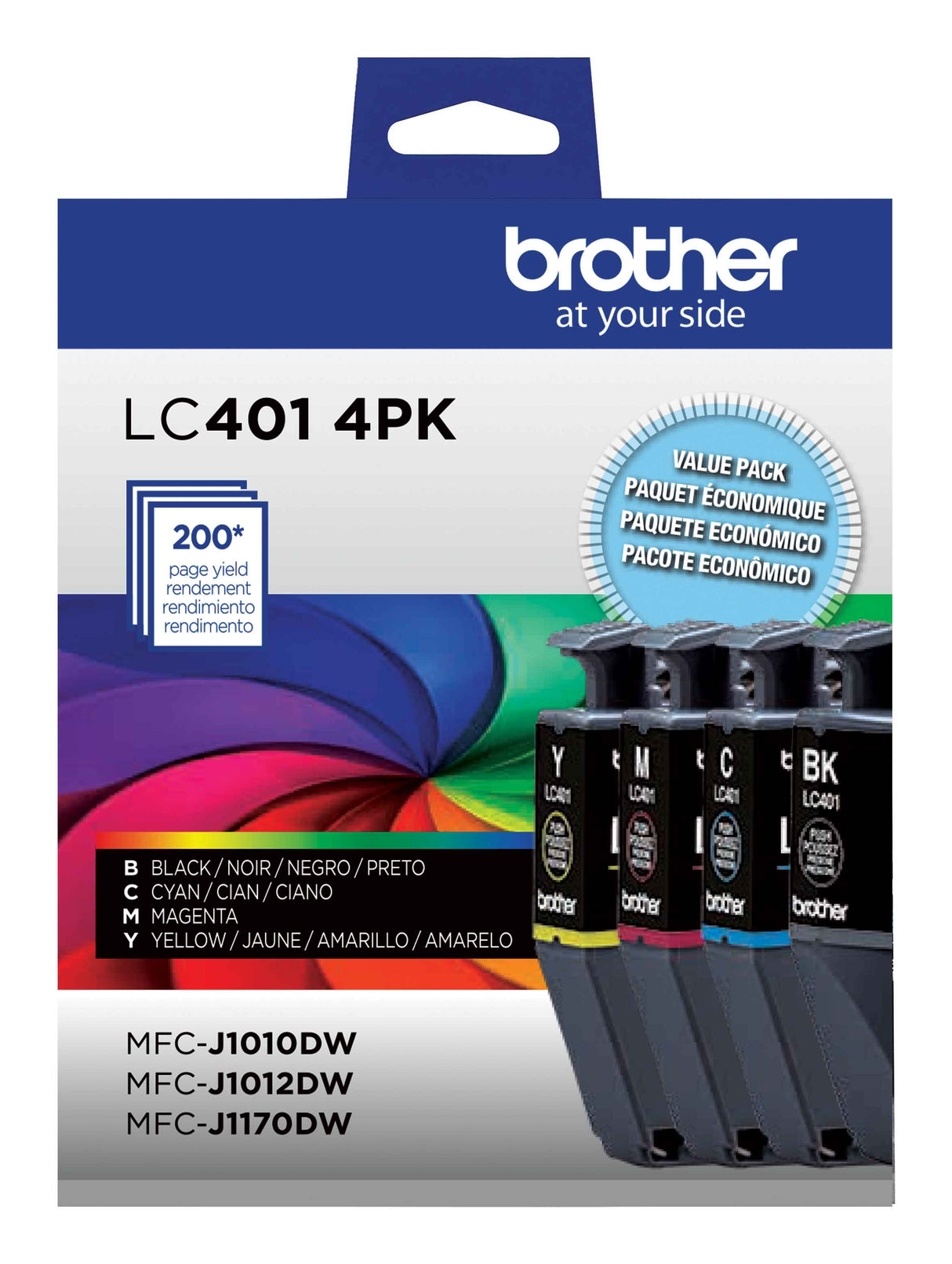 Brother LC4014PKS ink cartridge 4 pc(s) Original Standard Yield Black, Cyan, Magenta, Yellow - LC4014PKS