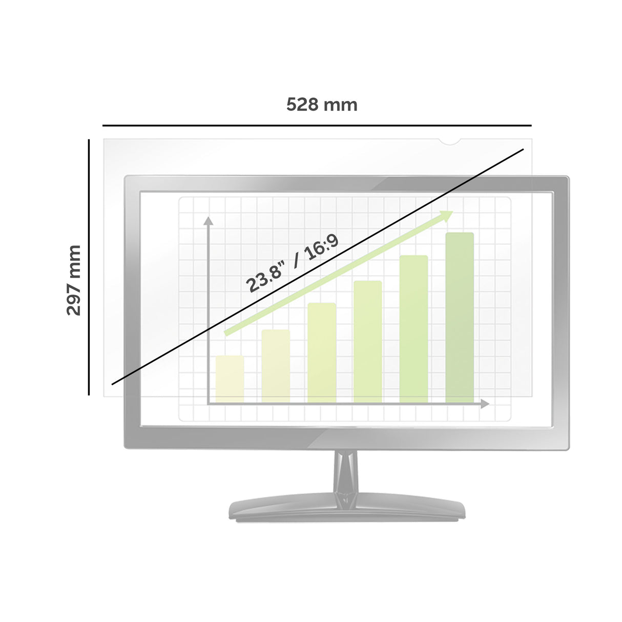 Fellowes 4816901 display privacy filter 60.5 cm (23.8") Monitor Frameless display privacy filter - 4816901