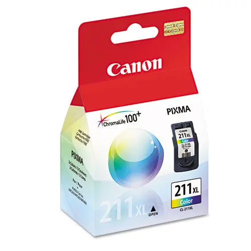 CANON CANON (CL-211XL) High-Yield Ink, 349 Page-Yield, Tri-Color - 2975B001