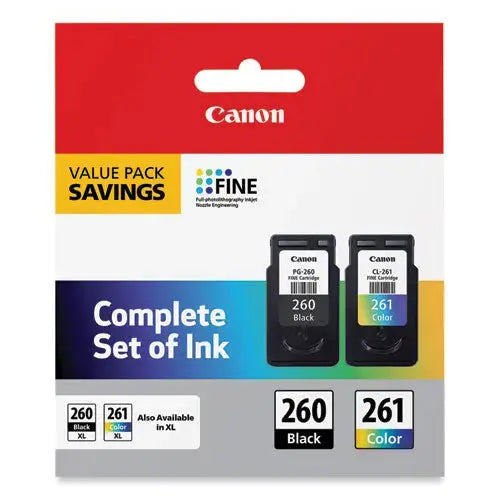 CANON CANON (CL-261/PG-260) Ink, Black/Color - 3725C006