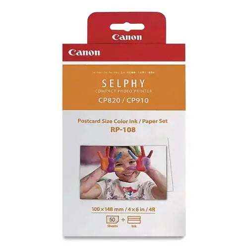 CANON CANON (RP-108) Ink/Paper Combo, 50 Page-Yield, Tri-Color - 8568B001