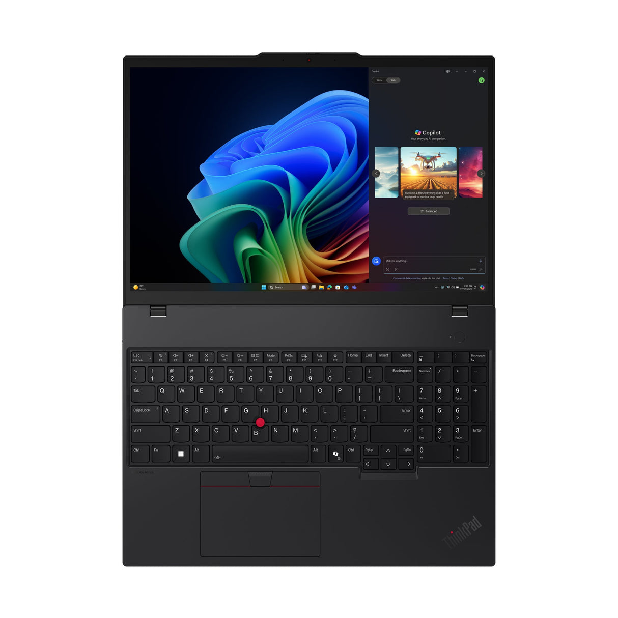 Lenovo ThinkPad T16 Gen 4 (AMD) Copilot+ PC AMD Ryzen™ AI 5 340 Laptop 40.6 cm (16") WUXGA 16 GB DDR5-SDRAM 256 GB SSD Wi-Fi 7 (802.11be) Windows 11 Pro Black - 21QN0045US LENOVO