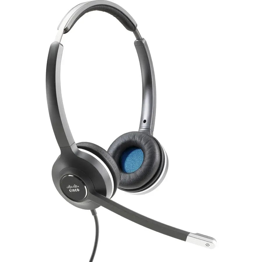 CISCO Cisco Headset 532 (Wired Dual with USB Headset Adapter) - Stereo - USB - Wired - 90 Ohm - 50 Hz - 18 kHz - Over-the-head - Binaural - Supra-aural - Electret, Condenser, Uni-directional Microphone - No... - CP-HS-W-532-USBA=