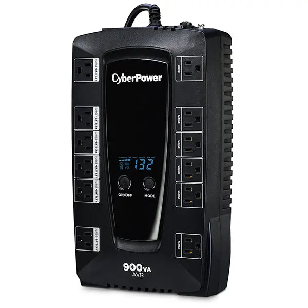 CYBERPOWER CyberPower AVRG900LCD uninterruptible power supply (UPS) Line-Interactive 0.9 kVA 480 W 12 AC outlet(s) - AVRG900LCD