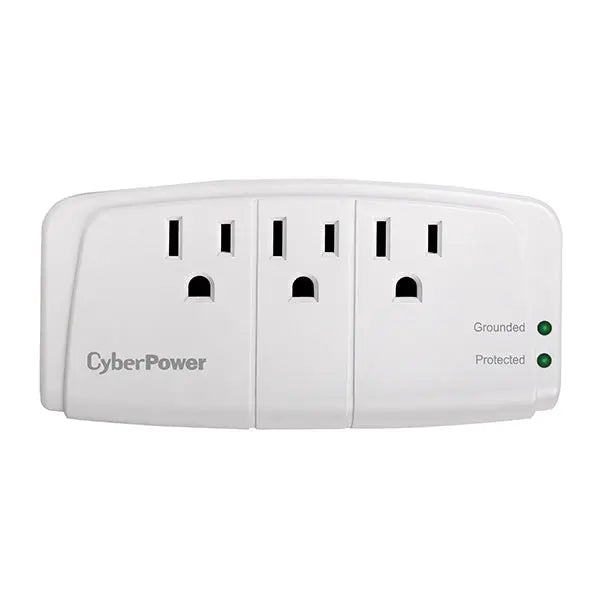 CYBERPOWER CyberPower CSB300W surge protector White 3 AC outlet(s) 125 V - CSB300W