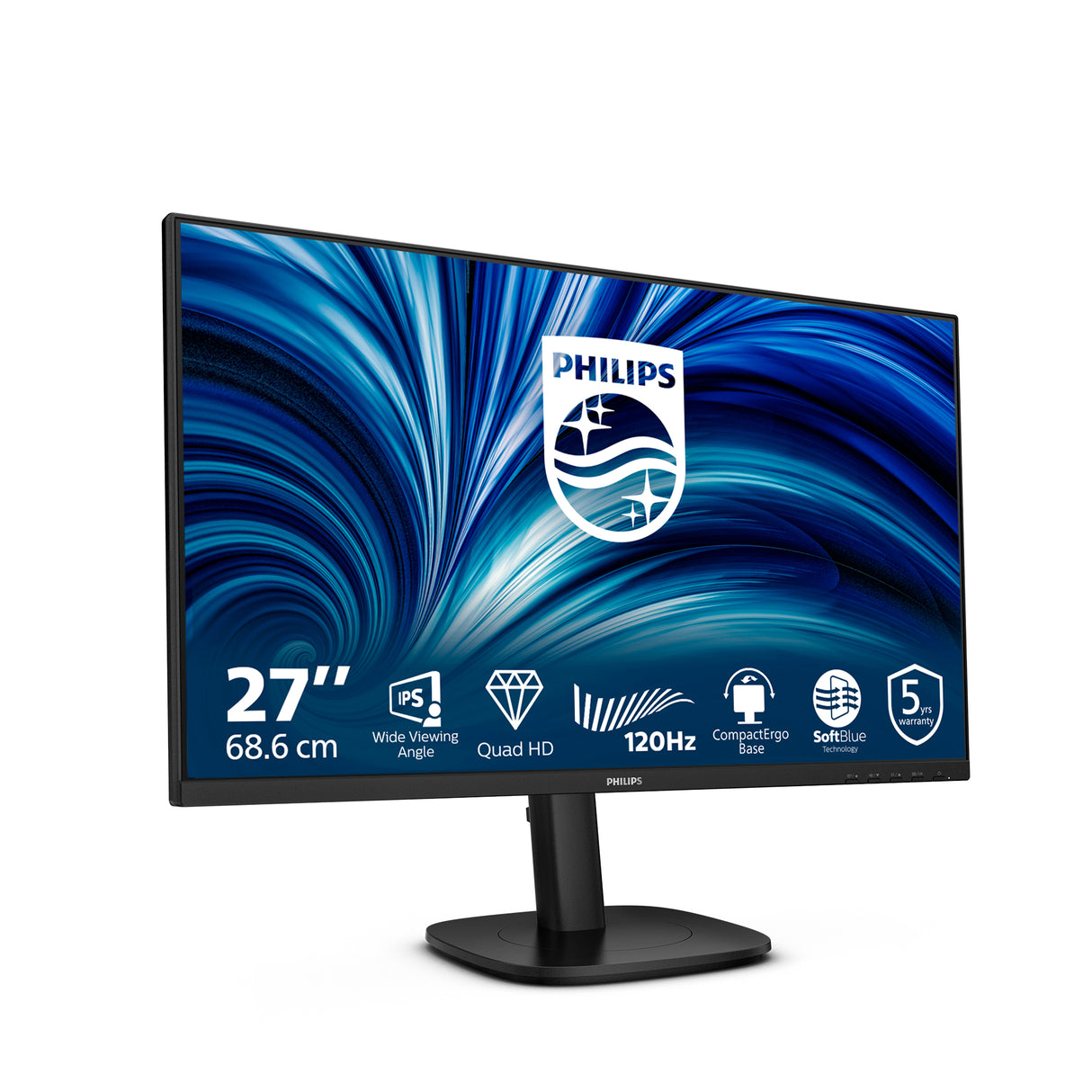 Philips 27B2N3500J/27 computer monitor 68.6 cm (27") 2560 x 1440 pixels 2K LCD Black - 27B2N3500J