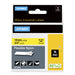 DYMO Rhino Industrial Flexible Nylon Labels | 19 mm x 3.5 m | Black Print on Yellow | Self-Adhesive | for Rhino & LabelManager Label Makers - 18491