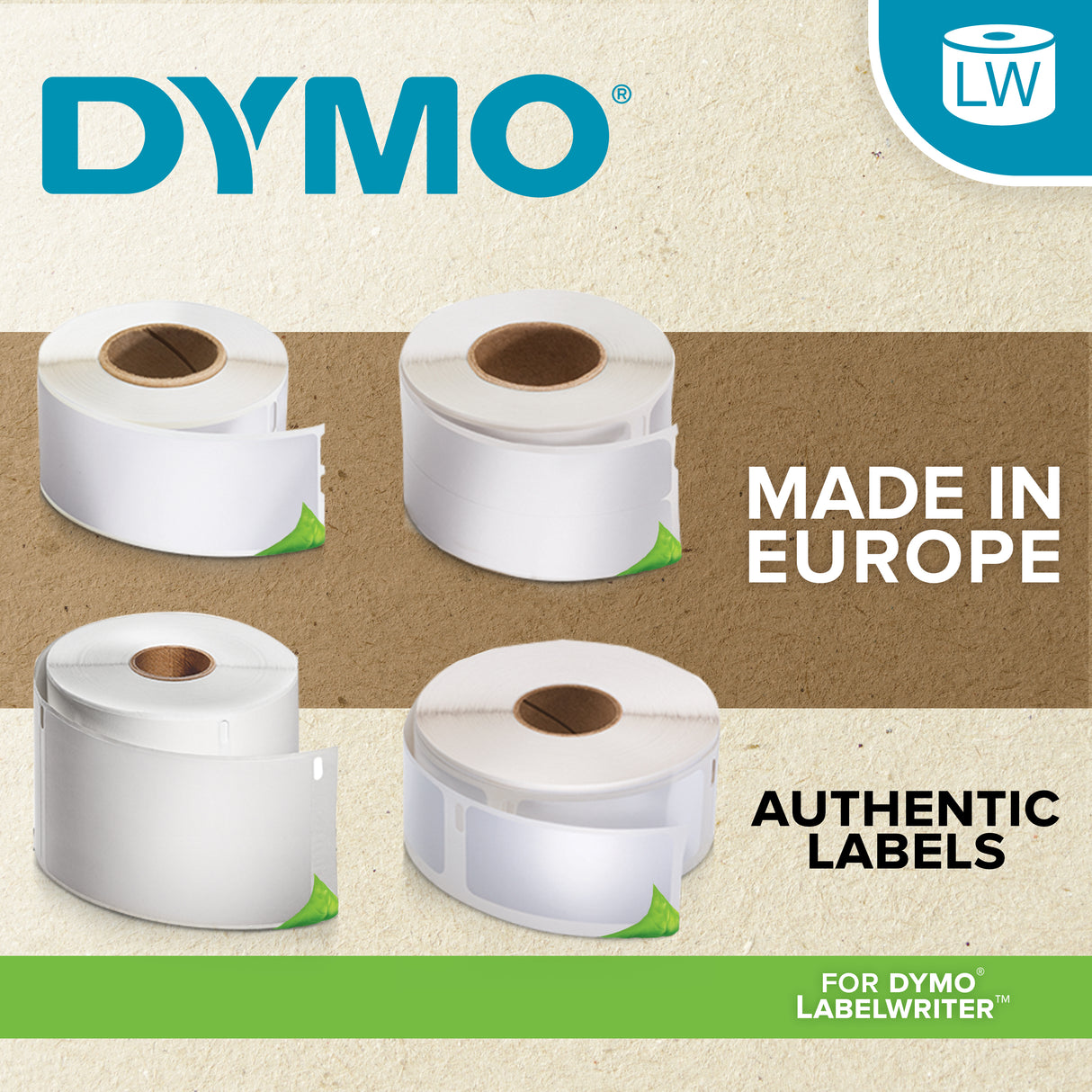 DYMO Authentic LabelWriter Durable Labels | 59mm x 190mm | White Poly | 170 Large Self-Adhesive Labels | High-Performance | For LabelWriter Label Makers - 1933087