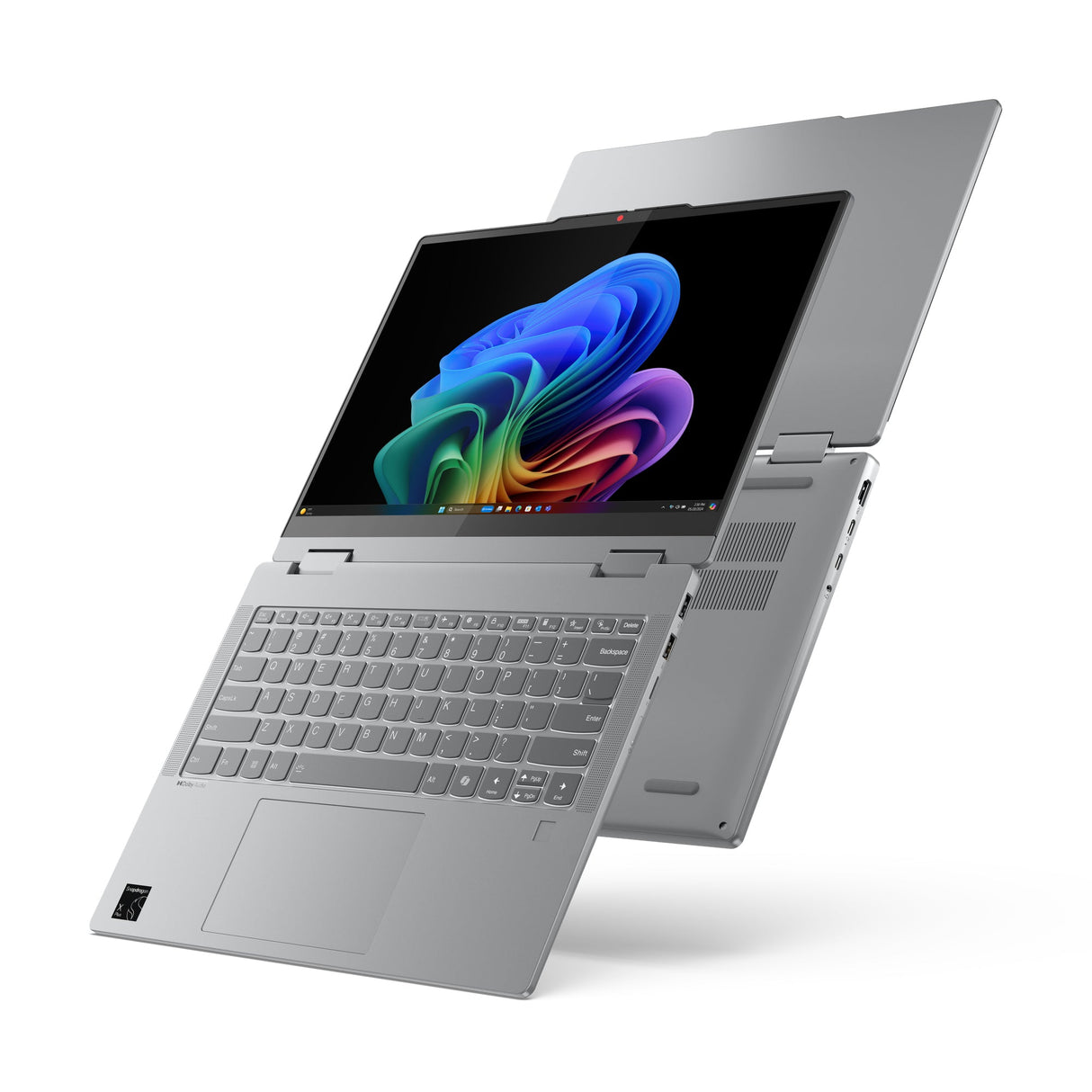 Lenovo IdeaPad 5 2-in-1 14Q8X9 Copilot+ PC Snapdragon X1P-42-100 Hybrid (2-in-1) 35.6 cm (14") Touchscreen WUXGA 16 GB LPDDR5x-SDRAM 1 TB SSD Wi-Fi 7 (802.11be) Windows 11 Home English Grey - 83GH000AUS LENOVO