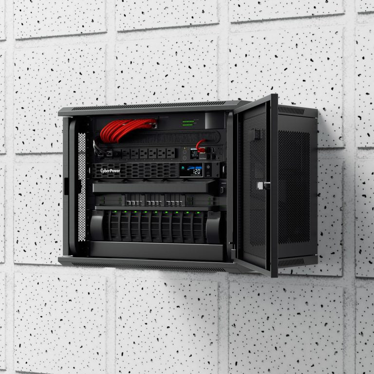 CyberPower PFC Sinewave uninterruptible power supply (UPS) Line-Interactive 0.7 kVA 400 W 6 AC outlet(s) - CP700PFCRM1U