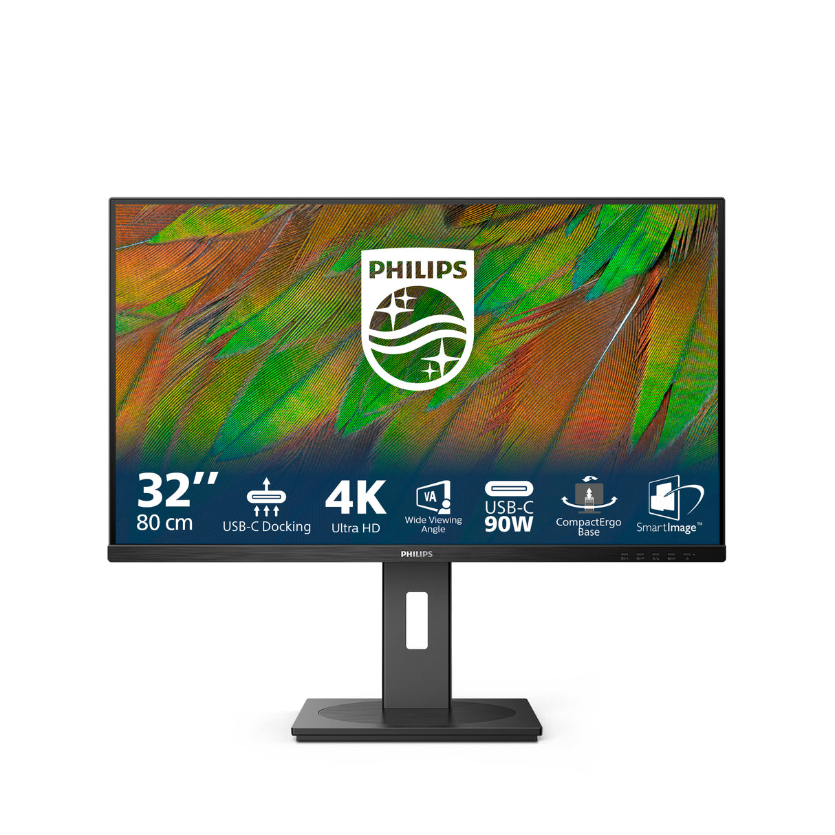 Philips 3000 series 32B1U3900/27 computer monitor 80 cm (31.5") 3840 x 2160 pixels 4K Ultra HD LCD Black - 32B1U3900