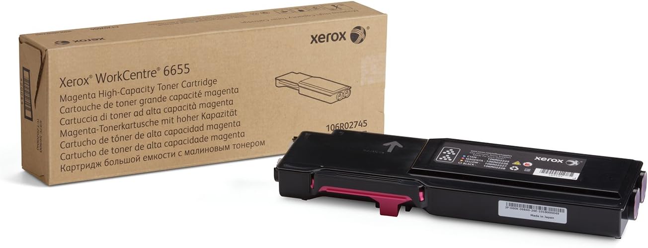 Xerox Genuine WorkCentre 6655 / 6655i Magenta High Capacity Toner Cartridge (7,500 pages) - 106R0274 - 106R02745