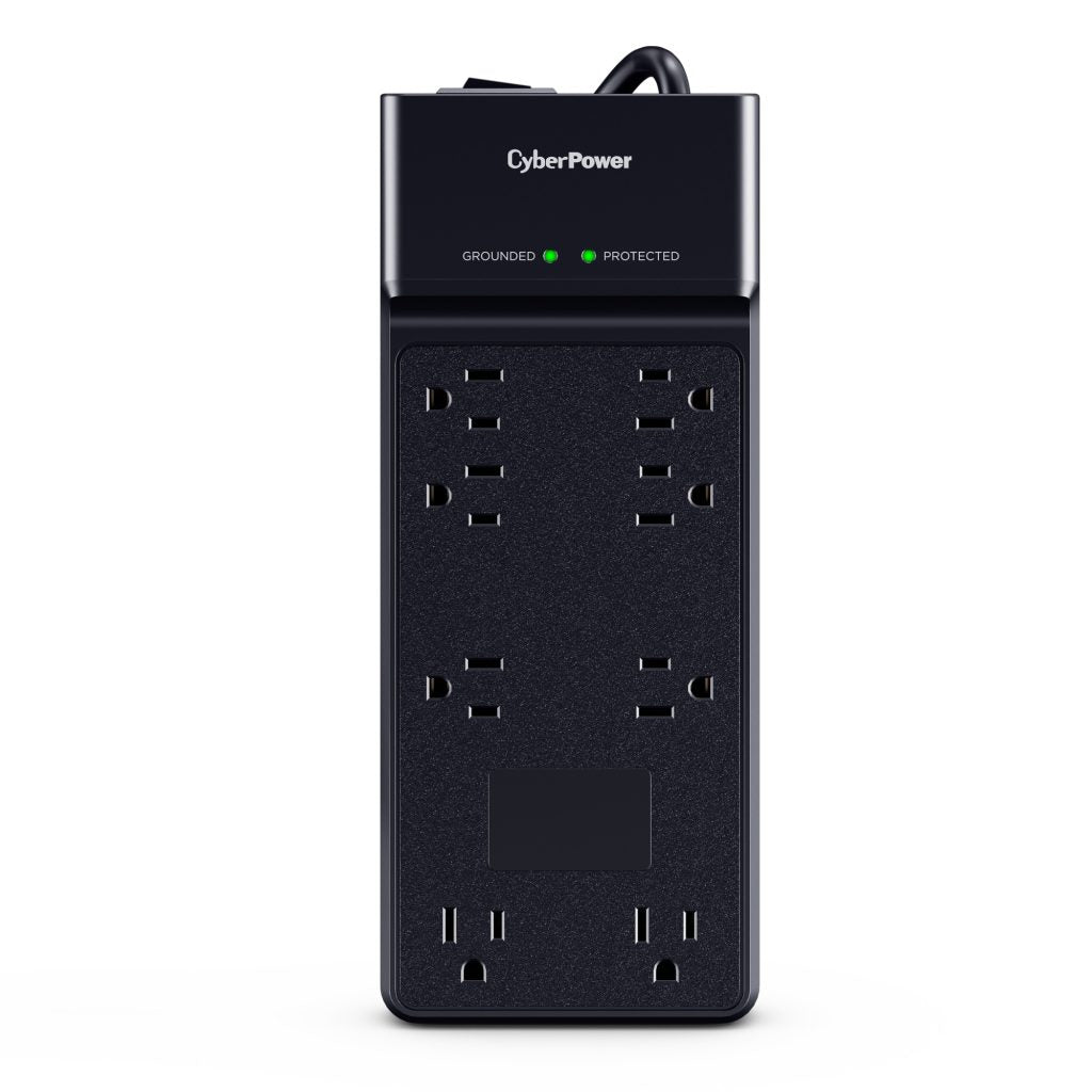 CyberPower CSB806R1 surge protector Black 8 AC outlet(s) 125 V 1.8 m - CSB806R1