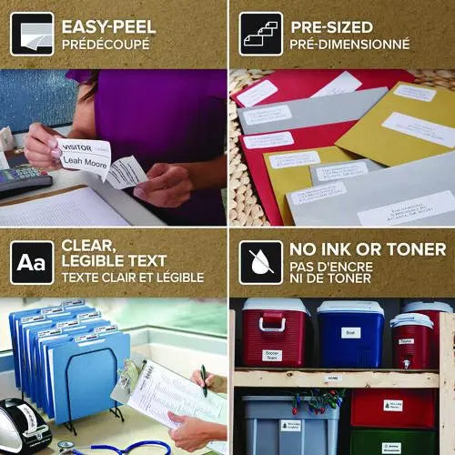 DYMO DYMO LabelWriter Address Labels, 1.25'' x 2.25'', White, 1,000 Labels/Roll - 30334