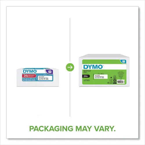 DYMO DYMO LW Address Labels, 1.13" x 3.5", White, 350 Labels/Roll, 24 Rolls/Box - 2050813