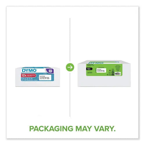 DYMO DYMO LW Multipurpose Labels, 1" x 2.13", White, 500 Labels/Roll, 12 Rolls/Pack - 2050821