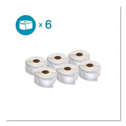 DYMO DYMO LW Multipurpose Labels, 1" x 2.13", White, 500 Labels/Roll, 6 Rolls/Pack - 2050764