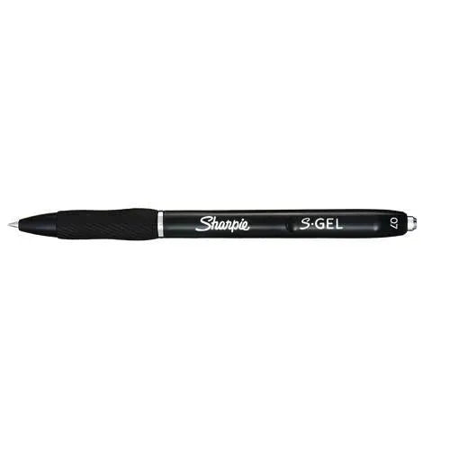 DYMO DYMO S-Gel High-Performance Gel Pen, Retractable, Medium 0.7 mm, Black Ink, Black Barrel, 36/Pack - 2096180