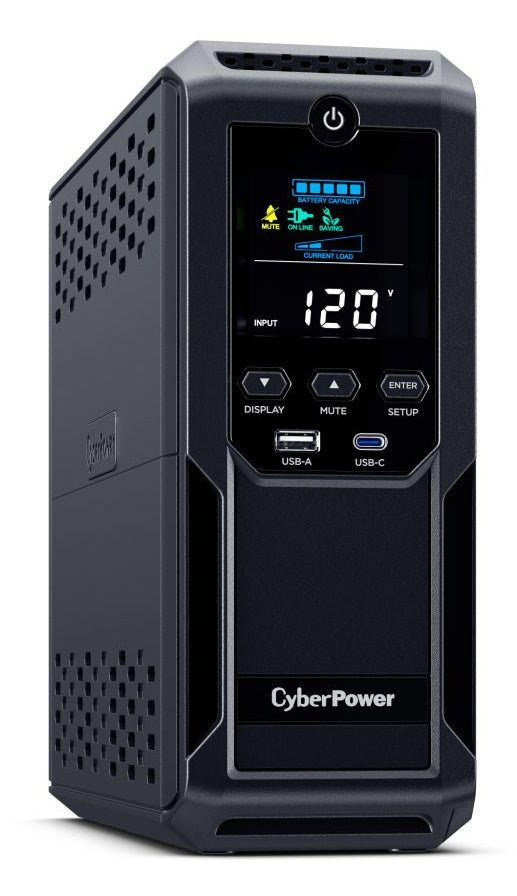 CyberPower LCD BRG1500AVRLCD2 uninterruptible power supply (UPS) Line-Interactive 1.5 kVA 900 W 12 AC outlet(s) - BRG1500AVRLCD2