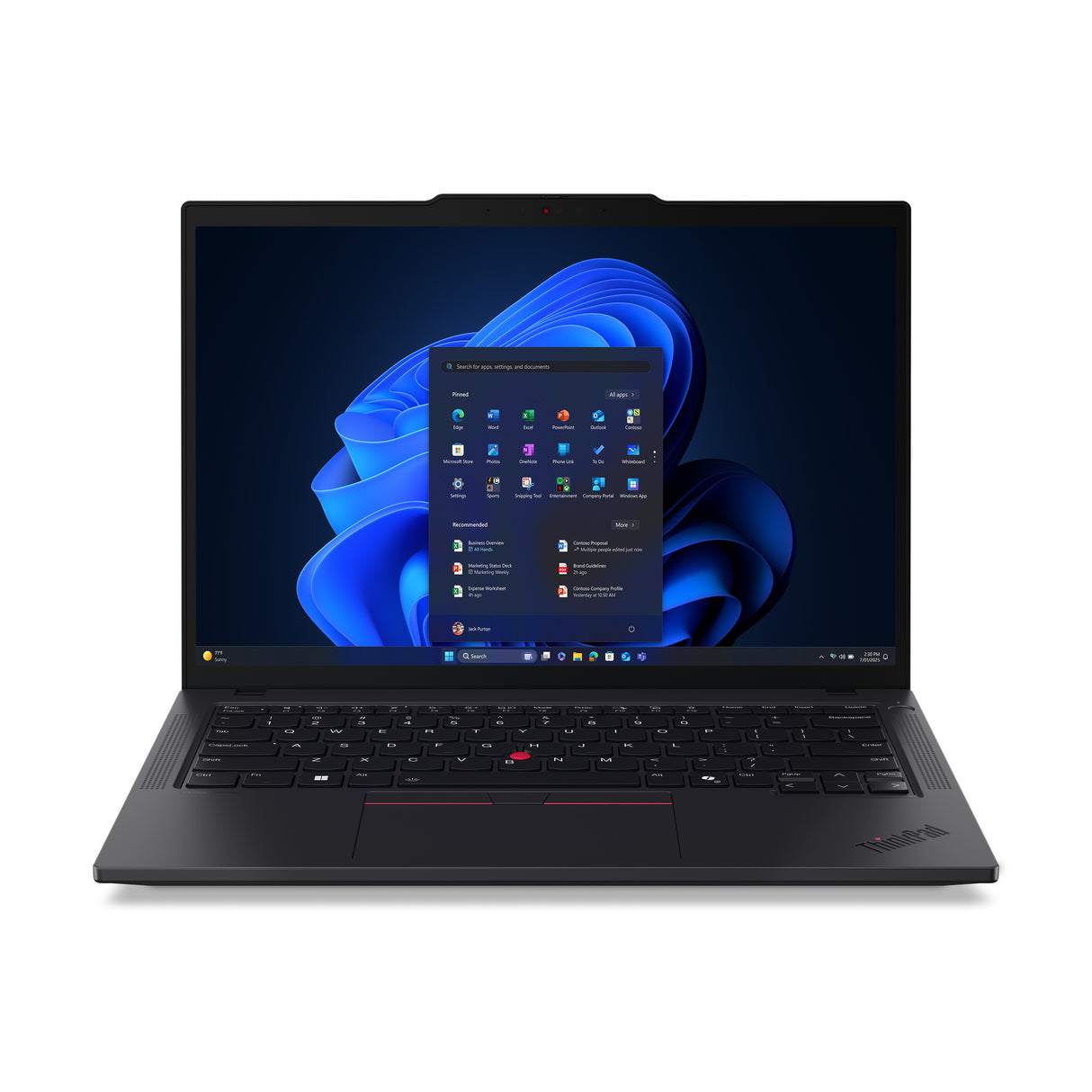 Lenovo ThinkPad T14 Gen 6 (Intel) Copilot+ PC Intel Core Ultra 7 268V Laptop 35.6 cm (14") Touchscreen WUXGA 32 GB LPDDR5x-SDRAM 1 TB SSD Wi-Fi 7 (802.11be) Windows 11 Pro Black - 21QG002AUS
