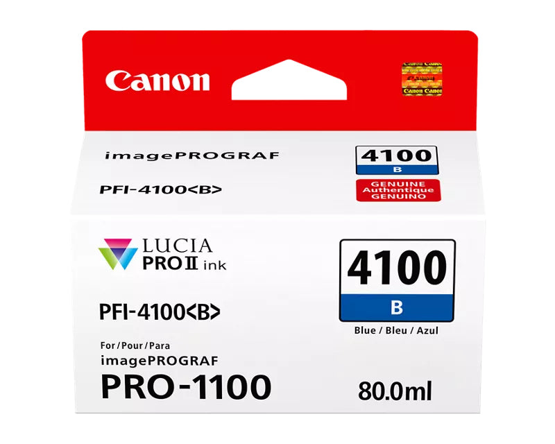 Canon LUCIA PRO II PFI-4100 Blue Ink Tank - 6786C002