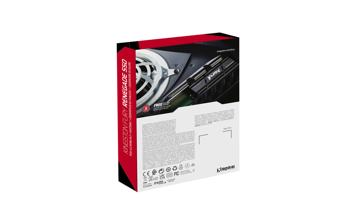 Kingston Technology 4000G RENEGADE PCIe 4.0 NVMe SSD W/ HEATSINK - SFYRDK/4000G