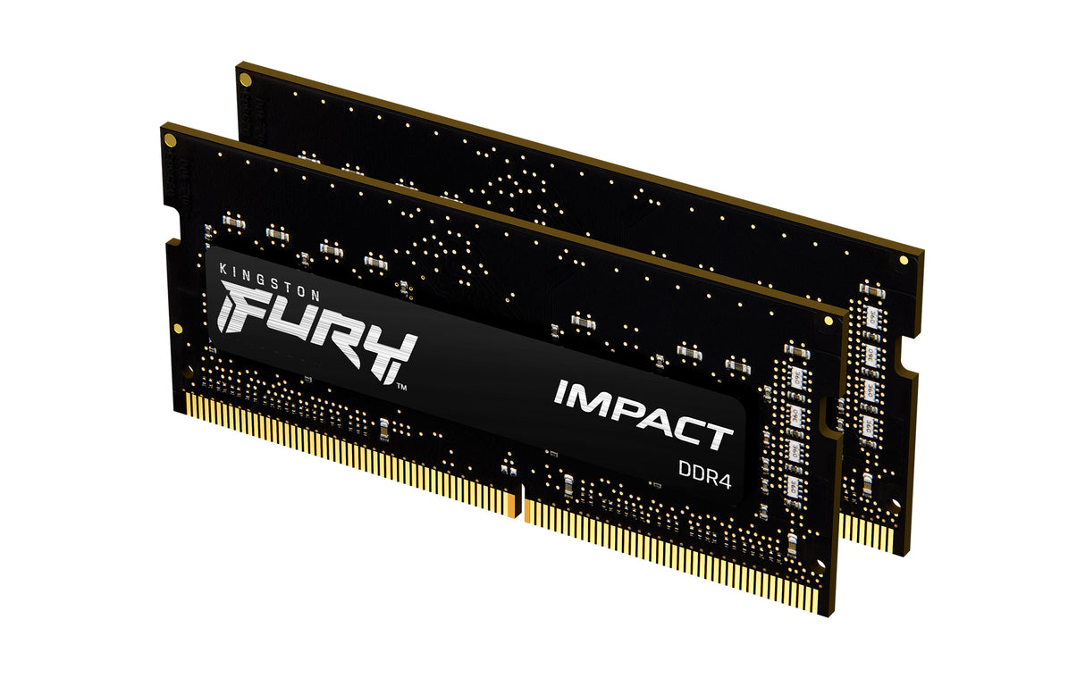 Kingston Technology FURY 32GB 3200MT/s DDR4 CL20 SODIMM (Kit of 2) Impact - KF432S20IBK2/32