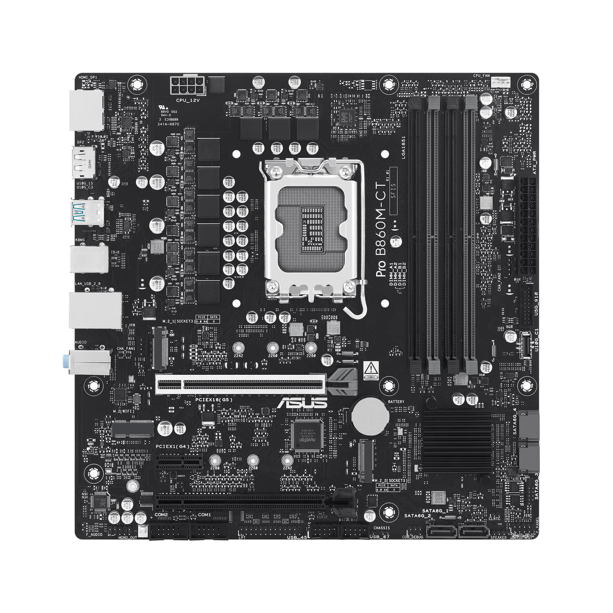 ASUS PRO B860M-CT-CSM Intel B860 LGA 1851 (Socket V1) micro ATX - PRO B860M-CT-CSM