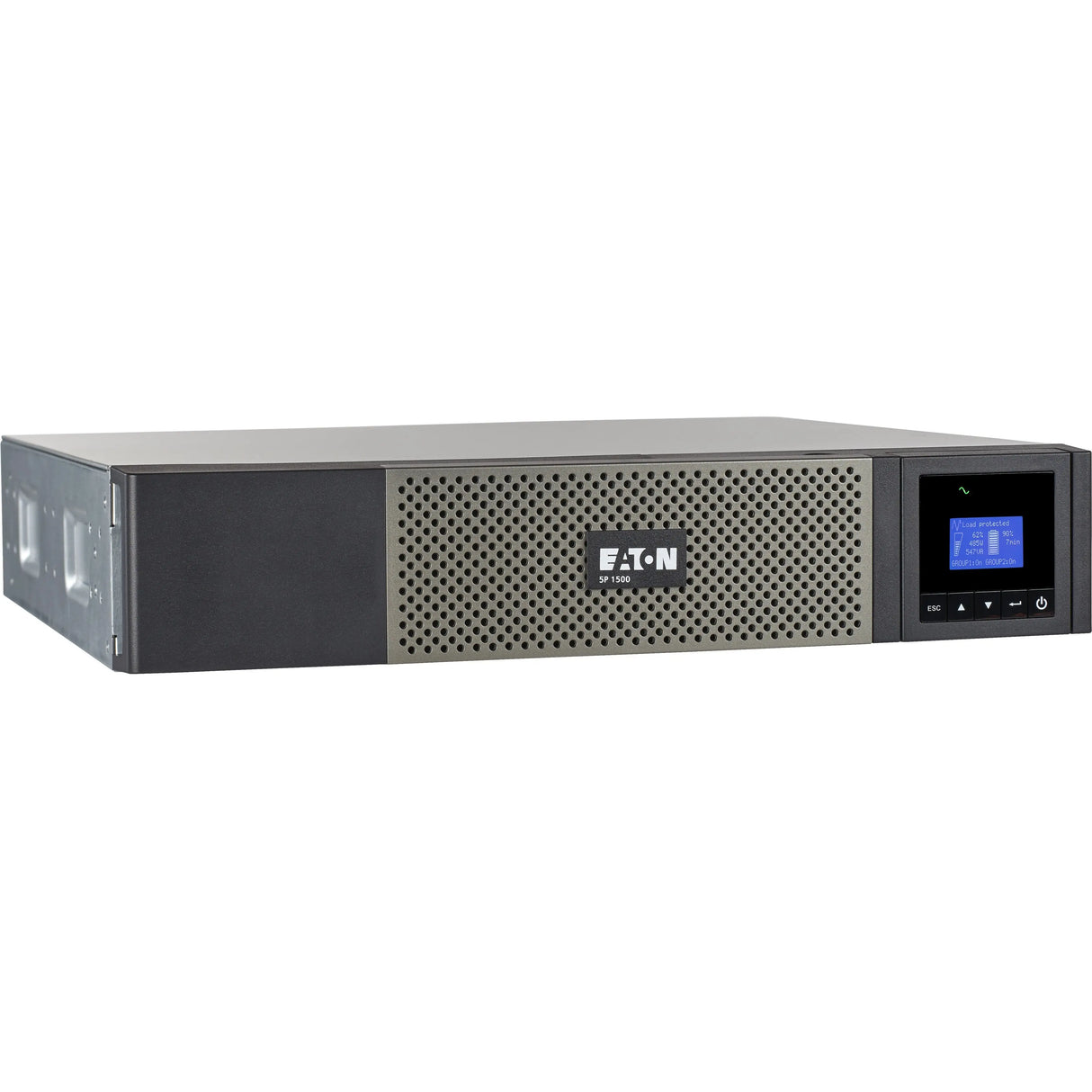 EATON Eaton 5P UPS 1440VA 1100 Watt 120V 2U Rackmount True SineWave Network Card Optional - 2U Rack-mountable, Wall Mountable - 120 V AC Input - 120 V AC Output - 10 x NEMA 5-15R - 5P1500RC
