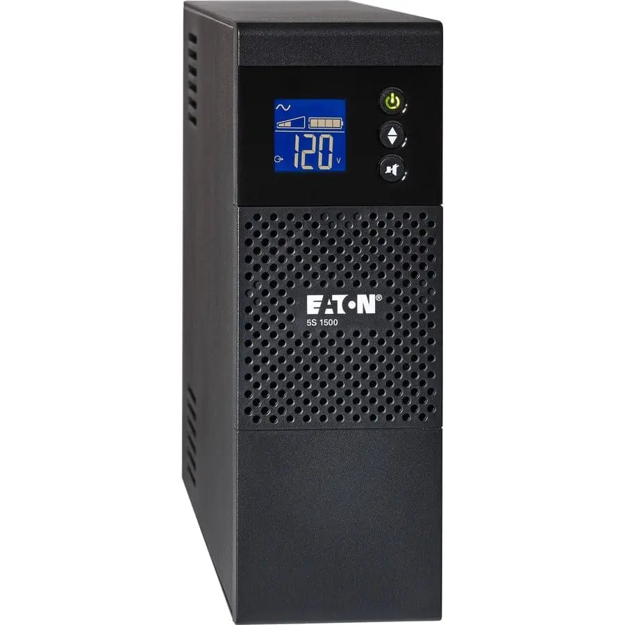 EATON Eaton 5S UPS 1000VA 600 Watt 120V LCD Line-Interactive Battery Backup ECO USB - Tower - 3 Minute Stand-by - 110 V AC Input - 115 V AC Output - 10 x NEMA 5-15R - 5S1000LCD