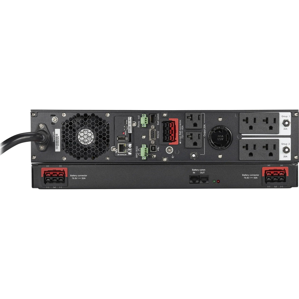 EATON Eaton 9PX Lithium-Ion UPS 3000VA 2400W 120V 9PX On-Line Double-Conversion UPS - 7 Outlets, Network Card Included, USB, RS-232, 2U Rack/Tower - 2U Rack/Tower - 120 V AC Input - 6 x NEMA 5-20R, 1 x NEMA... - 9PX3000RTN-L