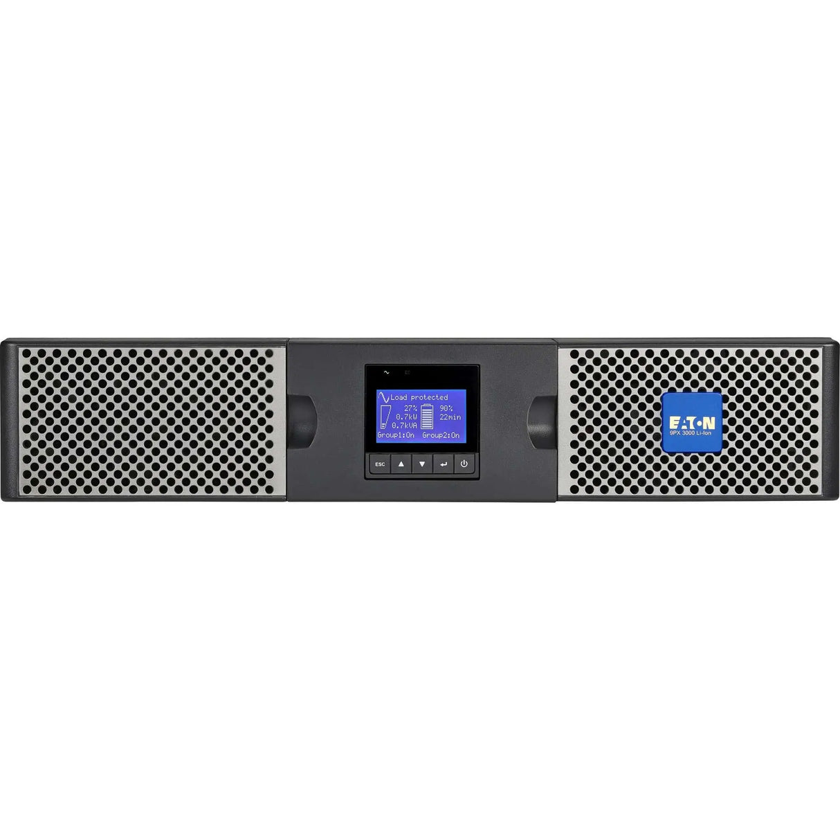 EATON Eaton 9PX Lithium-Ion UPS 3000VA 2400W 120V 9PX On-Line Double-Conversion UPS - 7 Outlets, Network Card Included, USB, RS-232, 2U Rack/Tower - 2U Rack/Tower - 120 V AC Input - 6 x NEMA 5-20R, 1 x NEMA... - 9PX3000RTN-L