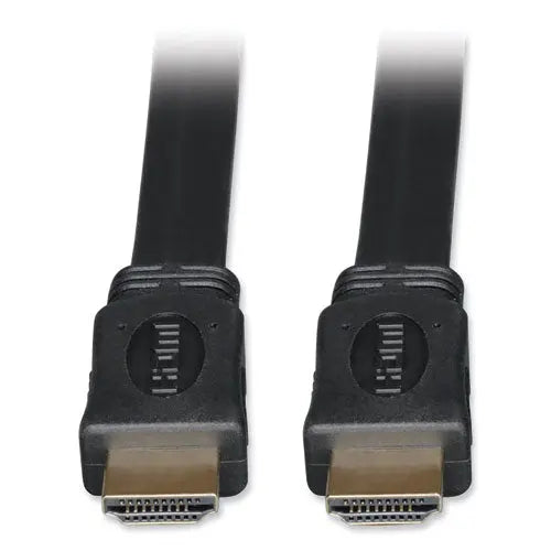 EATON EATON High Speed HDMI Flat Cable, Ultra HD 4K, Digital Video with Audio (M/M), 3 ft, Black - P568-003-FL