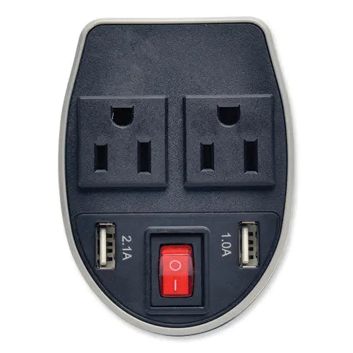 EATON EATON PowerVerter Ultra-Compact Car Inverter, 200 W, Two AC Outlets/Two USB Ports - PV200CUSB