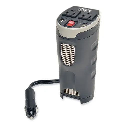 EATON EATON PowerVerter Ultra-Compact Car Inverter, 200 W, Two AC Outlets/Two USB Ports - PV200CUSB