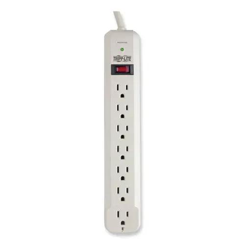 EATON EATON Protect It! Surge Suppressor, 7 AC Outlets, 12 ft Cord, 1,080 J, Light Gray - TLP712