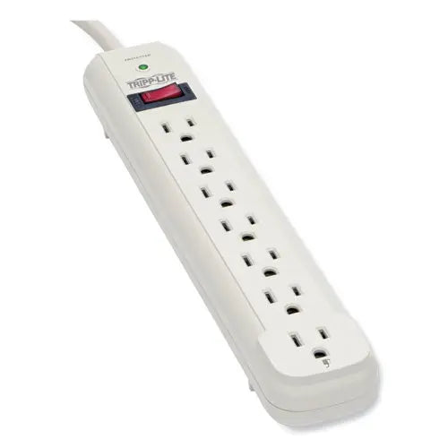 EATON EATON Protect It! Surge Suppressor, 7 AC Outlets, 25 ft Cord, 1,080 J, Light Gray - TLP725