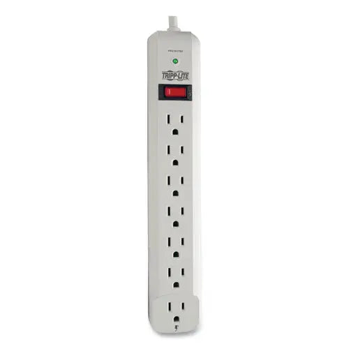 EATON EATON Protect It! Surge Suppressor, 7 AC Outlets, 6 ft Cord, 1,080 J, Light Gray - STRIKER
