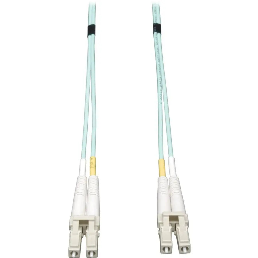 EATON Tripp Lite 0.5M 10Gb Duplex Multimode 50/125 OM3 LSZH Fiber Cable LC/LC Aqua - Fiber Optic for Network Device - 1.67 ft - 2 x LC Male Network - 2 x LC Male Network - N820-20N