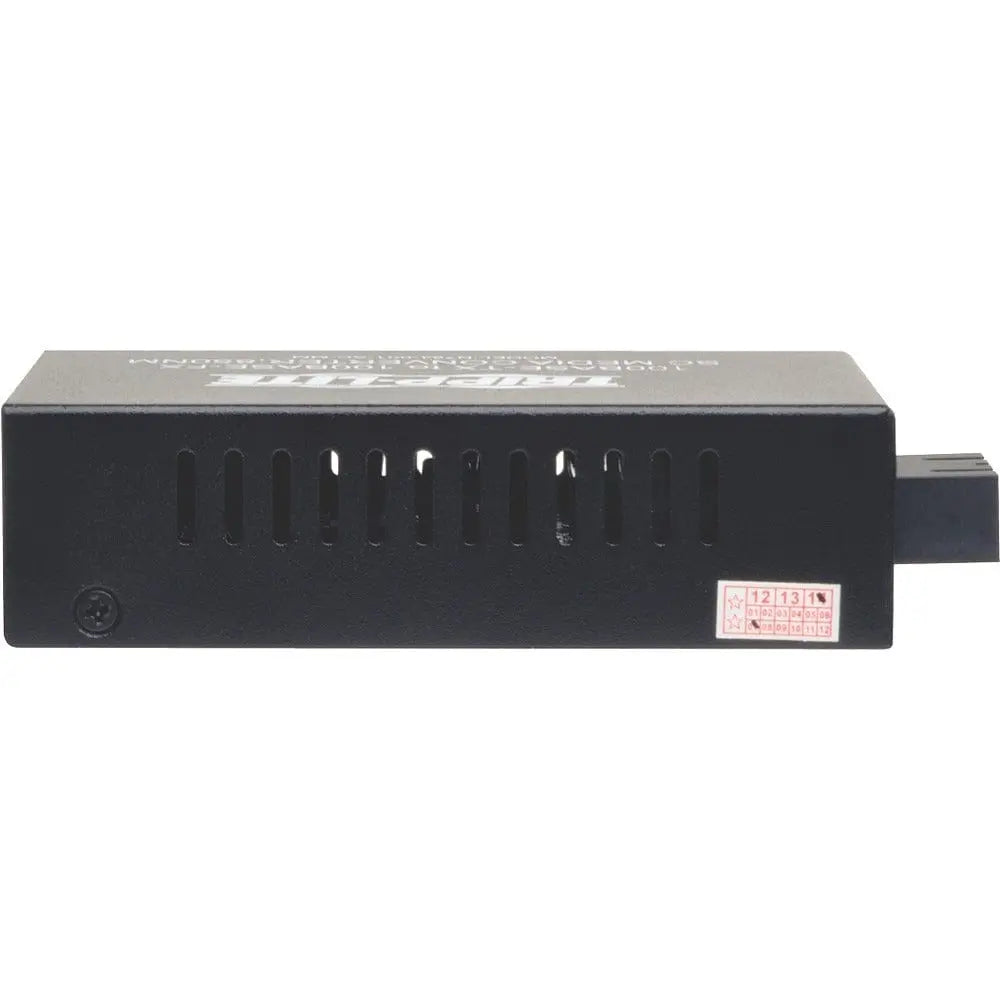 EATON Tripp Lite 10/100 UTP to Multimode Fiber Media Converter RJ45 / SC 550M 850nm - 1 x Network (RJ-45) - 10/100Base-TX, 100Base-FX - Desktop - N784-001-SC-MM